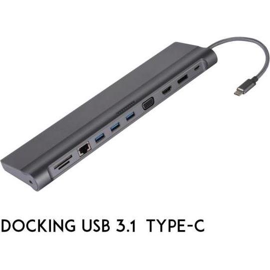 Nilox Usb 3.1 Type C usb Sd, Docking station + Hub USB