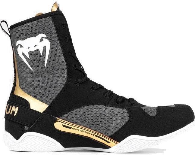 Produktbild Venum Boxschuhe Boxstiefel / Elite / Schwarz-Weiss-Gold / EU 44 (44)