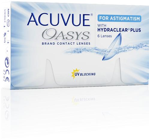 Actual product image Acuvue Oasys for Astigmatism (+0.5, 2-Week Lens, 6 Piece)