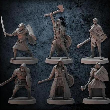 Produktbild Steamforged Games Dark Souls RPG Mini Wave 1 SKU 6 - Unkindled Heroes Pack 2, Minaturen-Set