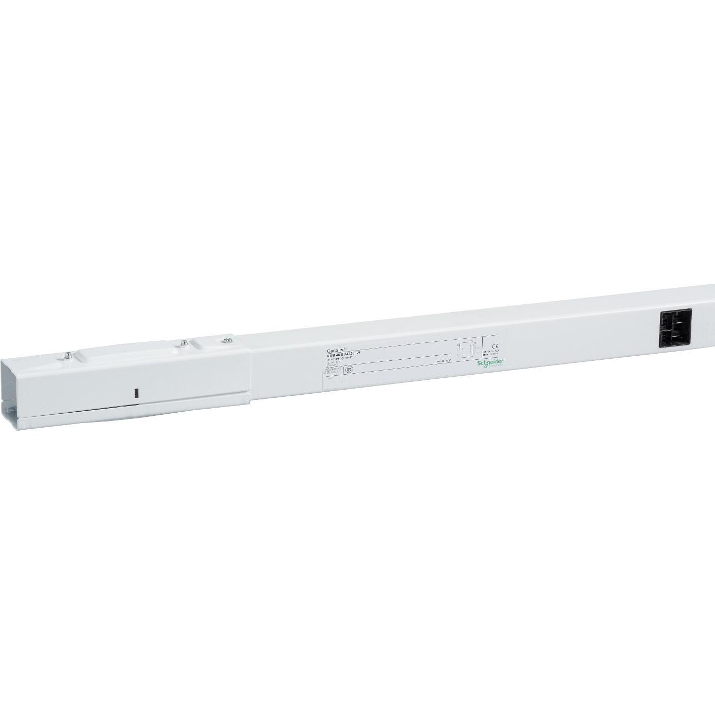 6x Schneider Electric SE KBB40ED42203TW ger. Schienenkasten 40A 2m 3L, Elektronikzubehör + Gehäuse, Weiss