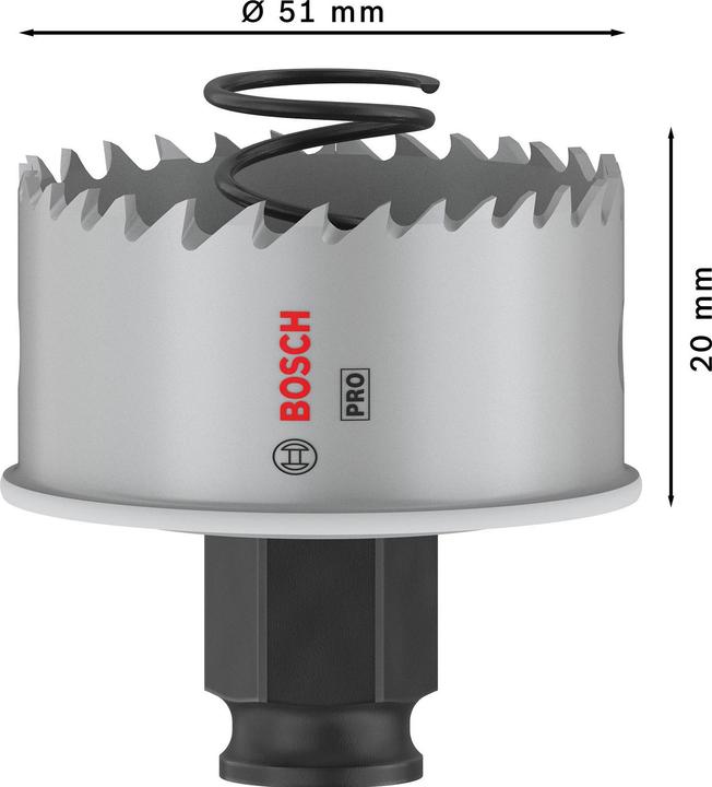 Productafbeelding Bosch Professional Zubehör PRO Plaatmetaal PC Plus gatenzaag, 51 mm (51 mm)