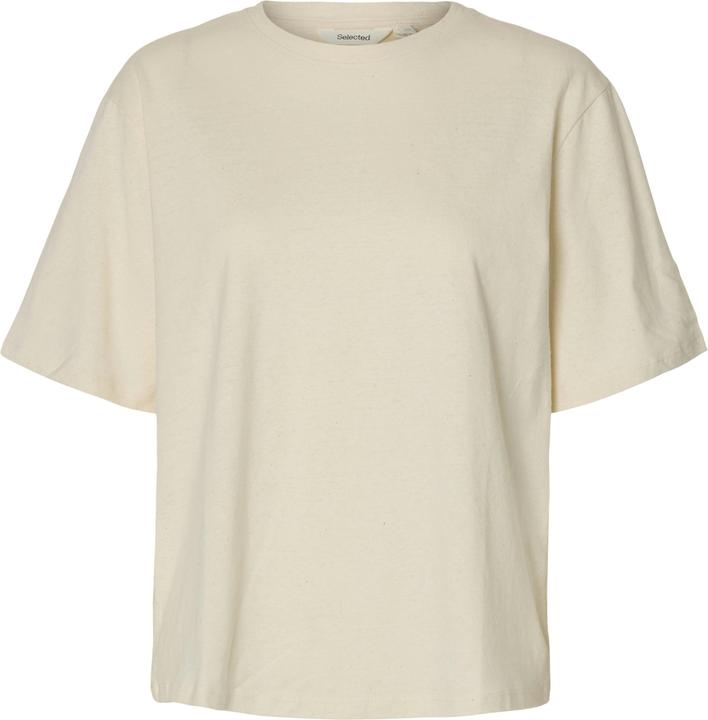 Produktbild Selected Slfada Ss Linen Blend Tee Noos (S)