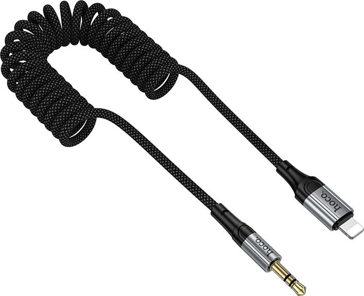 Produktbild Hoco Cable Cable AUX Jack 3,5 mm to Lightning 1,5 m UPA33A black (1.50 m, AUX Kabel)