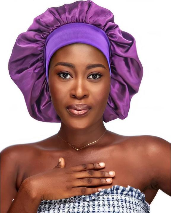 Actual product image Silana Beauty Satin Hair Sleeping Bonnet