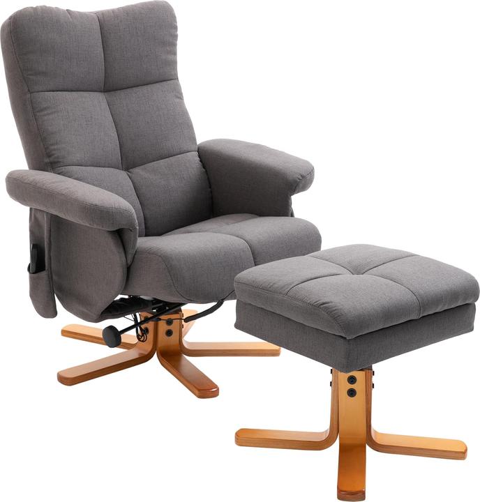 Produktbild Homcom Massagestuhl mit Fusshocker und Stauraum