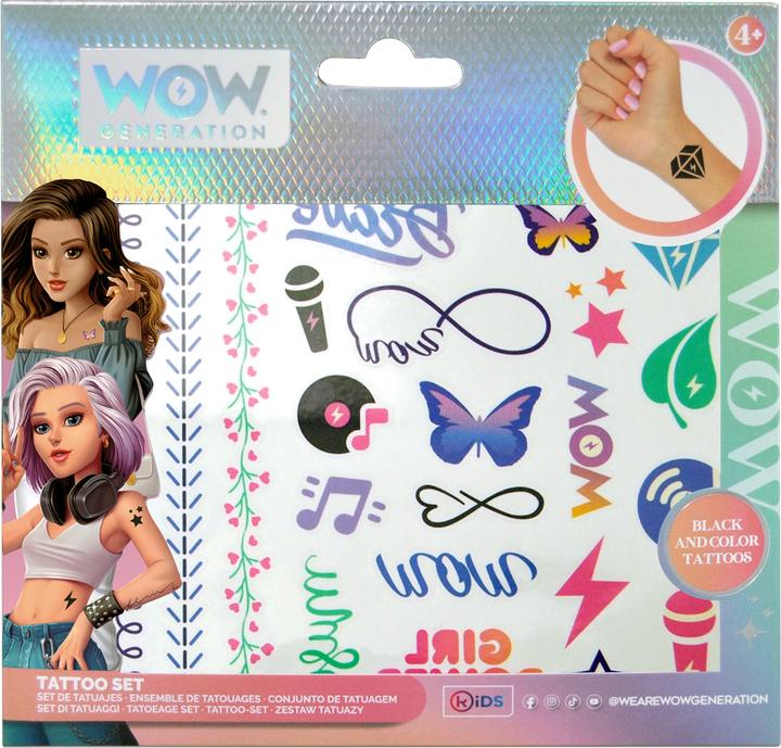 Produktbild Kids Licensing Wow Generation Tattoo Set