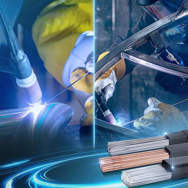 Actual product image Stahlwerk Welding rod set ER70S-G3, ER307Si, ER4043Si5 Ø 1.6 x 500 mm 1kg each