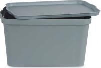 Actual product image Kipit plastic box with lid 24l gray (24 l)