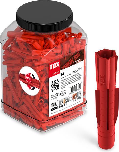 Tox Big Pack Allzweckdübel Tri 6/36 (1000 Stk.)