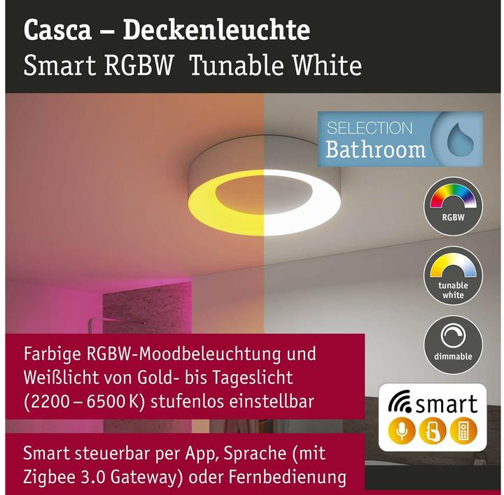 Produktbild Paulmann Deckenleuchte Casca Zigbee (2500 lm)
