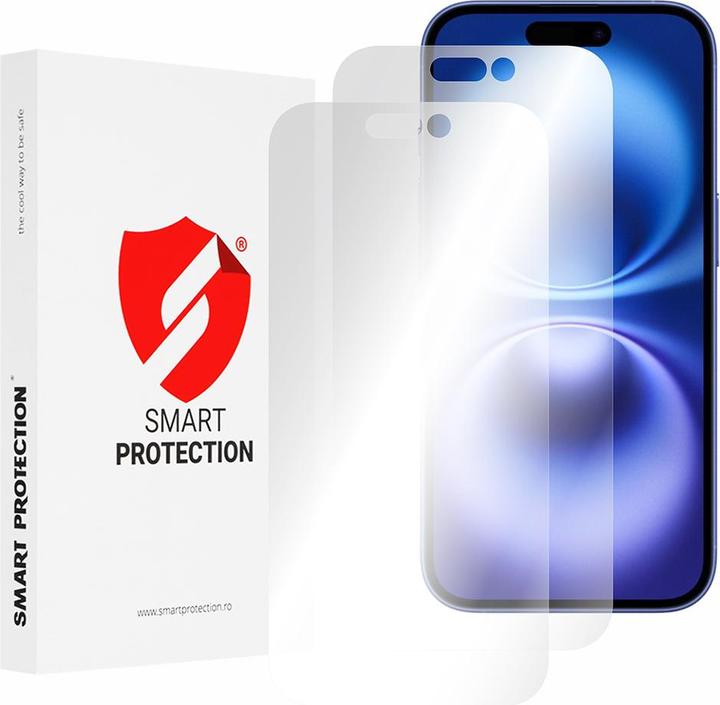 Smart Protection - Premium Classic (2 pack) - iPhone 16 - Clear (2 Stuk, Apple iPhone 16)