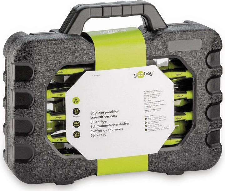 Immagine prodotto Goobay 74005 Set di cacciaviti a mano Cacciavite di precisione (Fessura croce Phillipps (PH), Torx (TX), Fattucchiera)