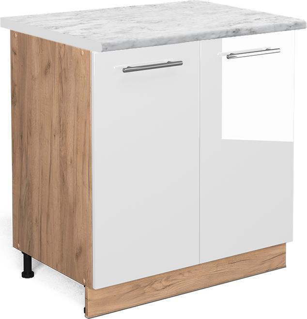 Goldkraft Eiche, Weiss, Weiss Hochglanz