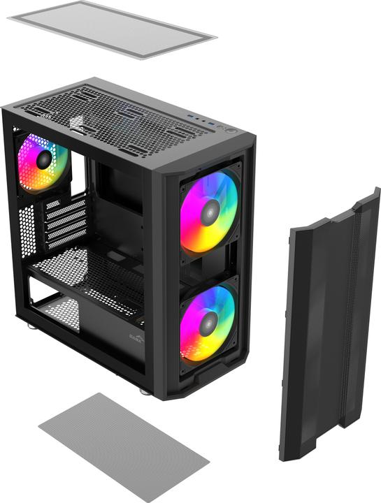 Produktbild Sama Gears S30, Black mATX Mid-tower Case (ITX, Micro ATX (mATX))