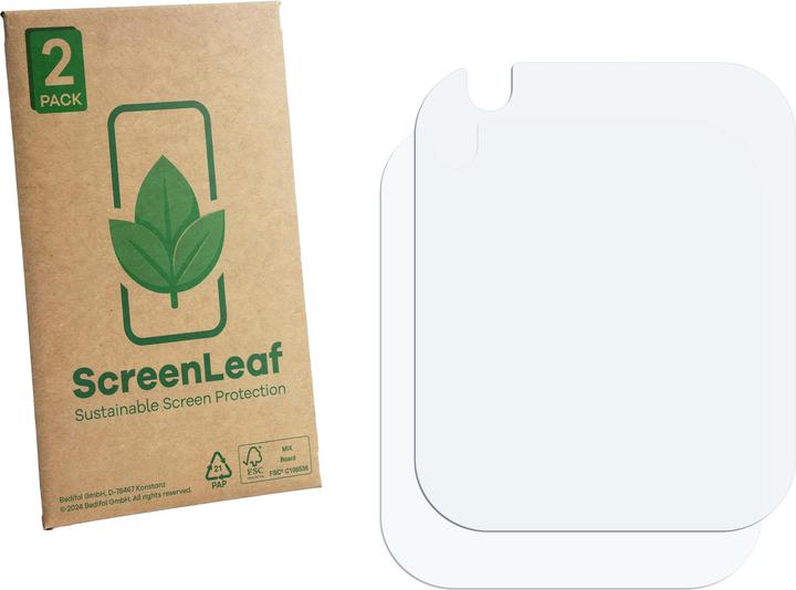 Produktbild ScreenLeaf Schutzfolie für Olivfant Kids Smartwatch 1.44" nachhaltiger Displayschutz Display Schutz Folie Klar