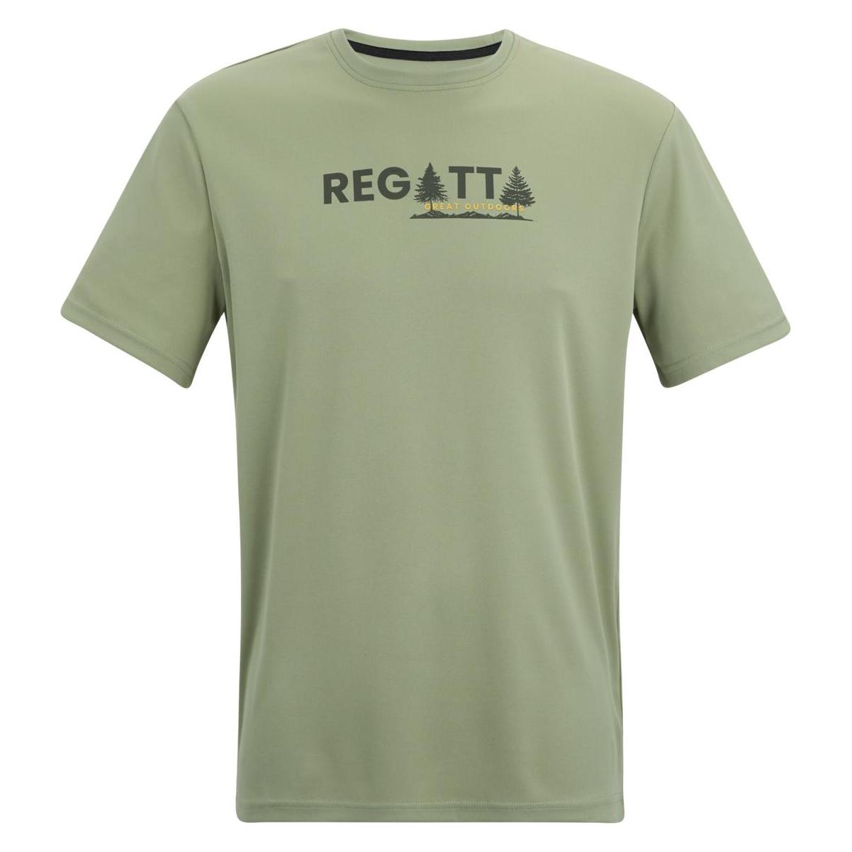 Regatta, Herren, Funktionsshirt, Bekleidung RMT341-Zyw Fingal (M), Grün, M