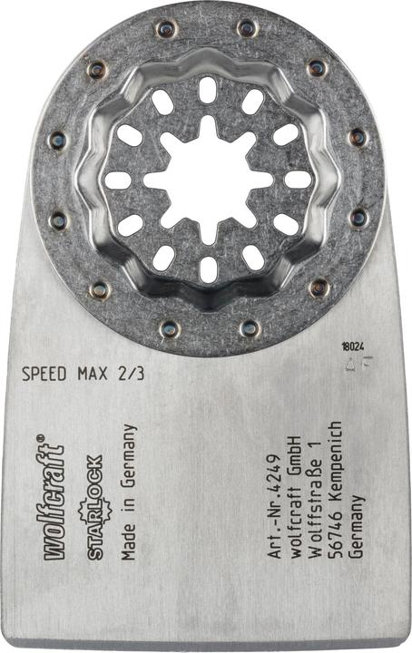 Actual product image wolfcraft HCS Scraper “Expert”, STARLOCK receptacle, carpet and tile adhesive, 52 mm