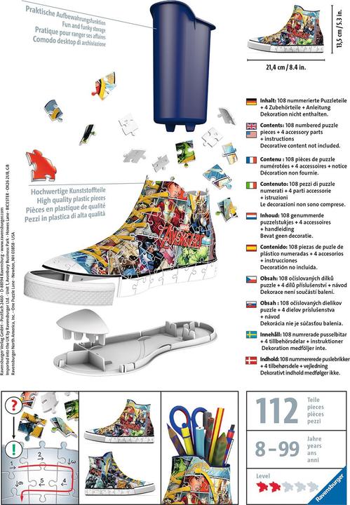 Produktbild Ravensburger Sneaker Avengers (108 Teile)