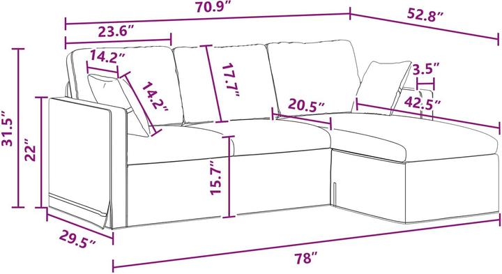 Produktbild vidaXL Modernes Sofa