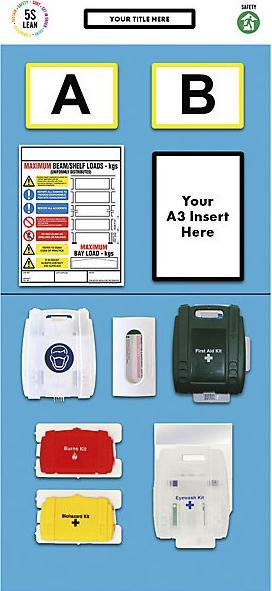 Actual product image kaiserkraft Shelf info board double labelling