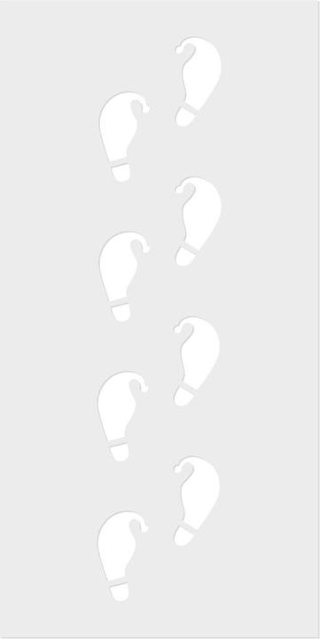 Actual product image Ginger Ray Stencil footprints elf, 2 pieces