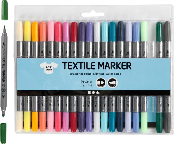 Produktbild Creativ Company Textilmarker (20 x)