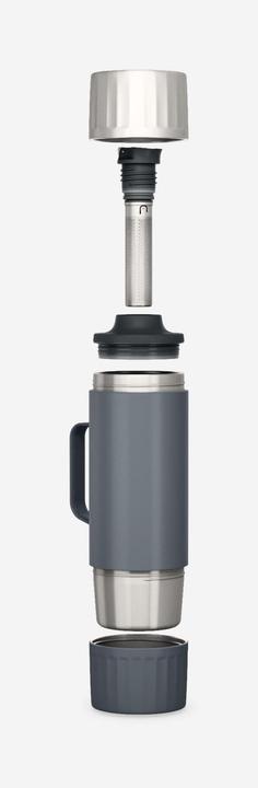 Actual product image Quechua Isolierflasche 1,5 l Edelstahl Schnellverschluss Wandern/Camping - 900 (1.50 l)