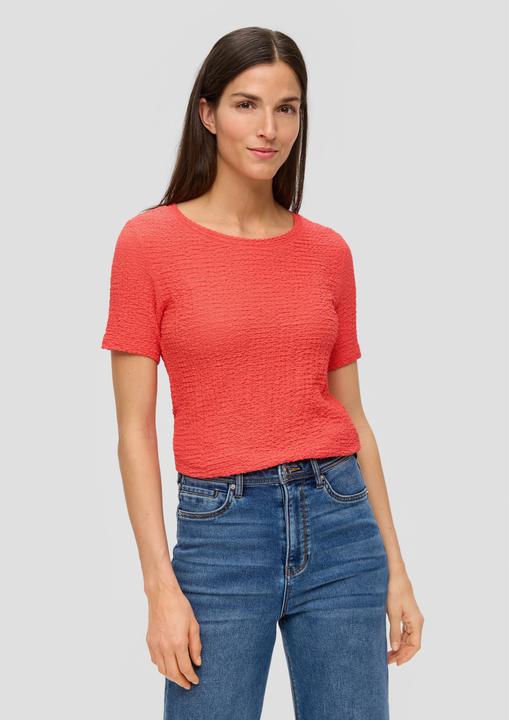 Actual product image S.Oliver T-Shirt T-Shirt aus Strukturjersey (44)