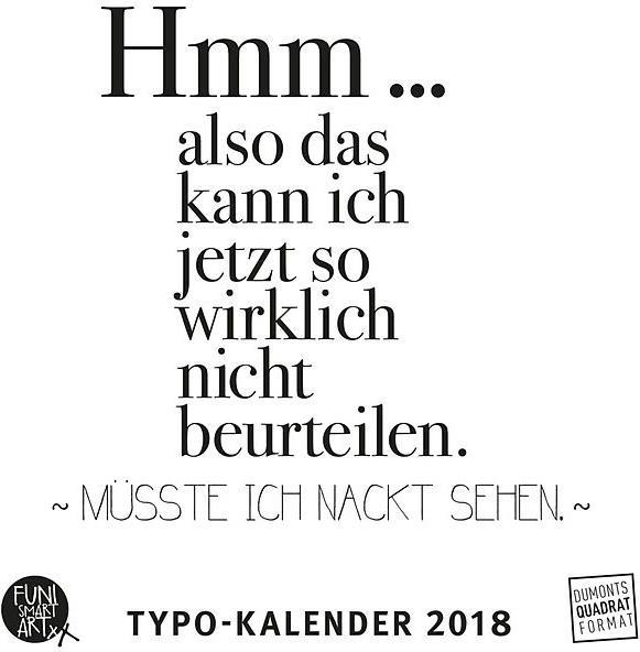 Produktbild Sprüche und Typo-Kalender 2018