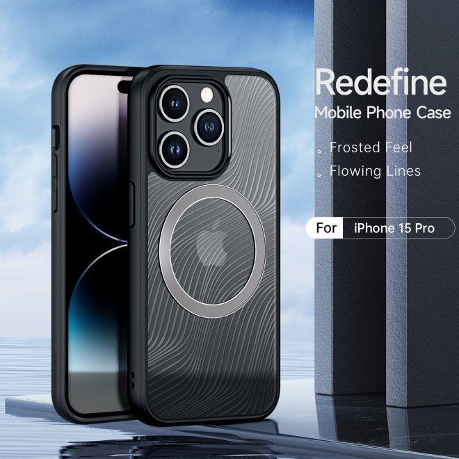 Produktbild Dux Ducis Armored case for iPhone 15 Pro with MagSafe Aimo Mag - black (Apple iPhone 15 Pro)