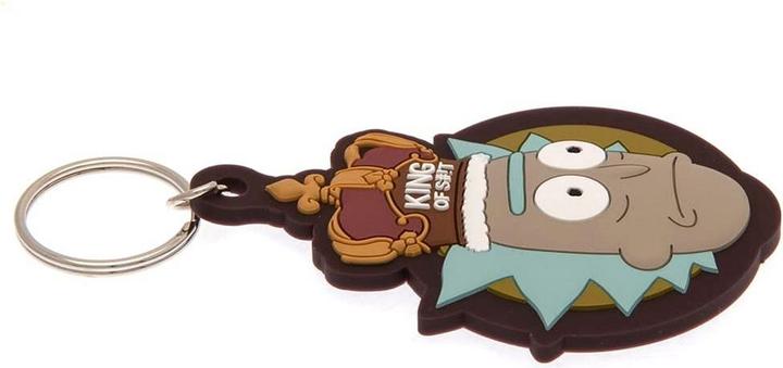 Actual product image Rick And Morty King Of Shit Rubber Keyring