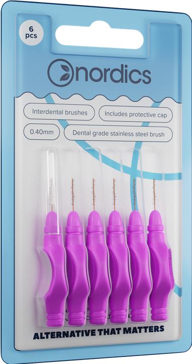 Actual product image Nordics Eco interdental brush sticks 0.4mm (6x, 0.40 mm)