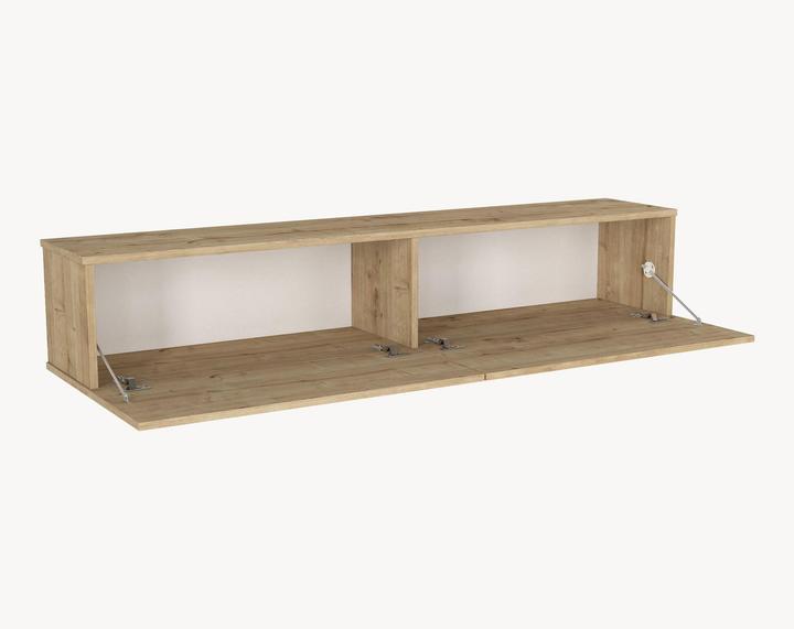 Produktbild En.Casa TV-Lowboard hängend Nolven 160x32x30 cm Eicheoptik (160 x 31.50 x 30 cm)