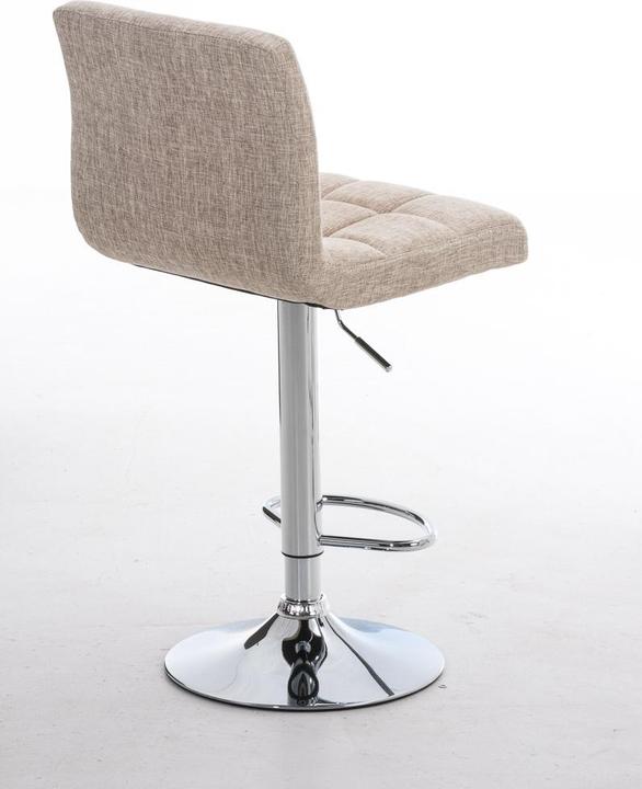 Actual product image Swisshandel24 Bar stool Peru FABRIC, cream