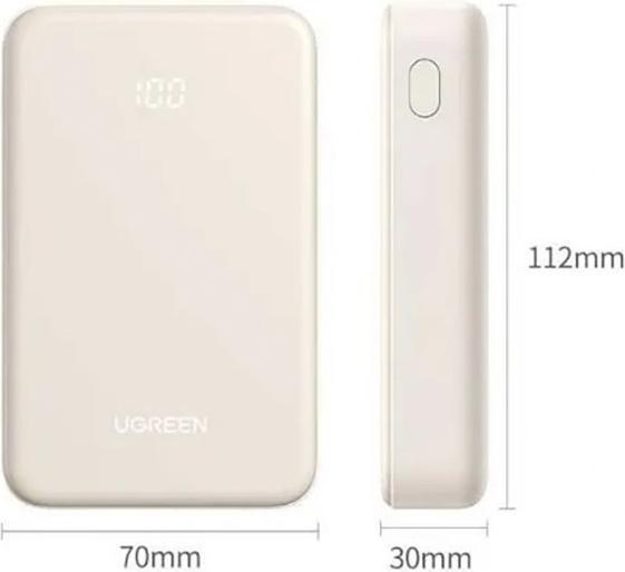 Actual product image Ugreen Powerbank Powerbank Nexode 20000mAh 30W USB-A USB-C - szary (20000 mAh, 30 W)