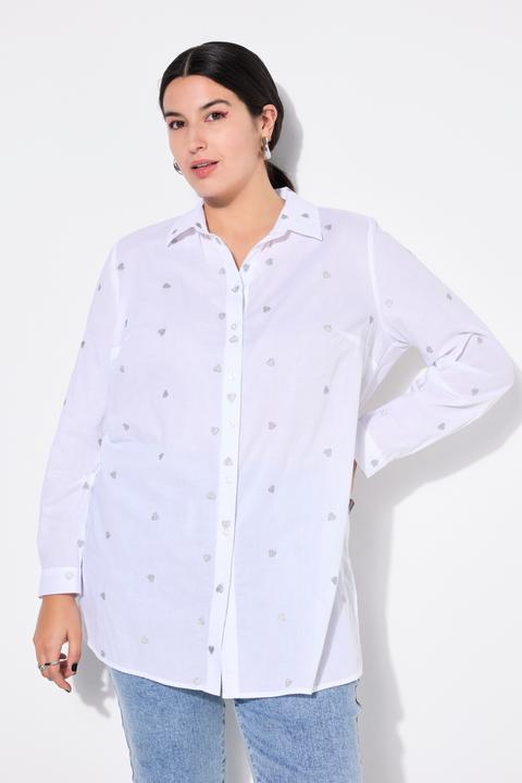 Produktbild Studio Untold Hemdbluse, Boxy Shape, Silver Hearts (42, 44)