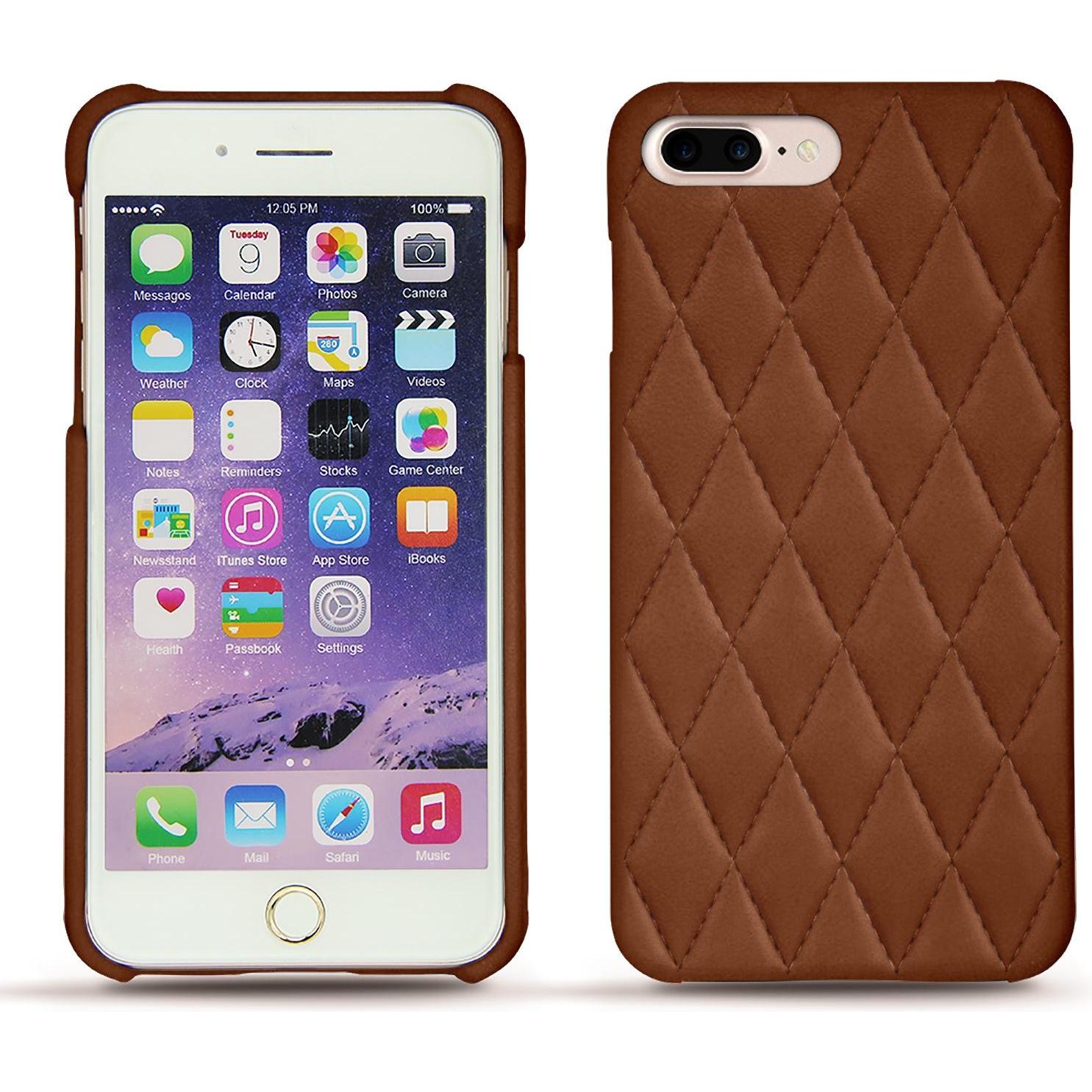 Noreve Lederschutzhülle (Apple iPhone 7 Plus), Smartphone Hülle, Braun