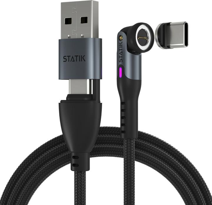 Image du produit Statik 360° Pro pivotant 5- 1 câble de charge 1.0m (0.80 m, USB 2.0, 100 W)