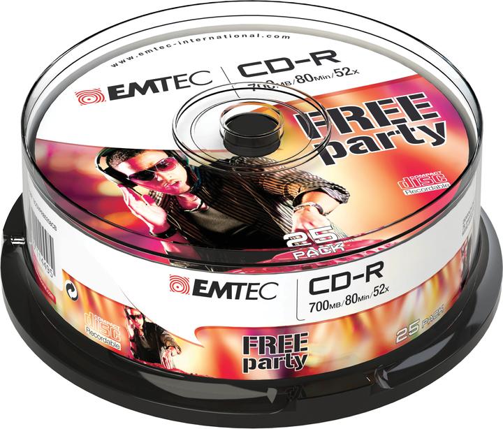 Image du produit EMT EMTEC CD-R 700MB 52x, 25 pièces CakeBox (25 x)