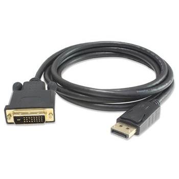 PremiumCord KPORTADK02-03 video cable adapter DisplayPort DVI Black (3 m, DisplayPort), Video Kabel