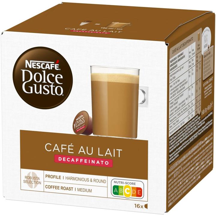 Nescafé Dolce Gusto Café au lait Decaffeinato (16 x Port.)