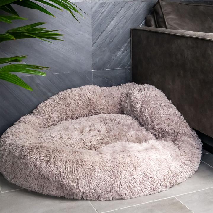 Image du produit Intirilife Lit pour animaux beige diamètre 100 cm (Chat, Chien)