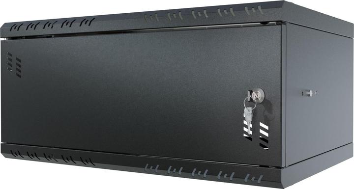 Actual product image Stalflex Rack Cabinet 19" 4U, 350mm, Metal Door, Black S-RC19-4U-350MB (4 RU, 19 inch rack)