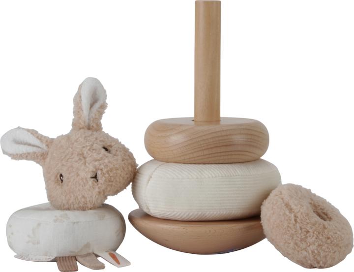 Image du produit Little Dutch Tour d'empilage avec anneaux FSC Bunny