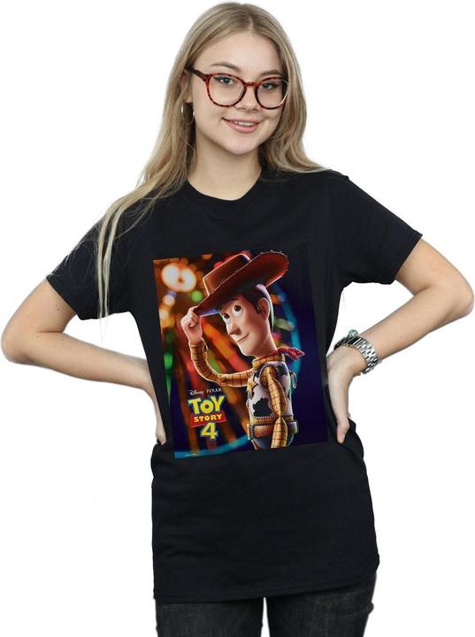 Immagine prodotto Disney Toy Story 4 Woody Poster Maglietta Ampia Donna (5XL)