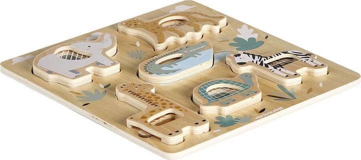 Produktbild Vertbaudet Baby 2-in-1-Puzzle TANSANIA aus Holz FSC® (6 Teile)