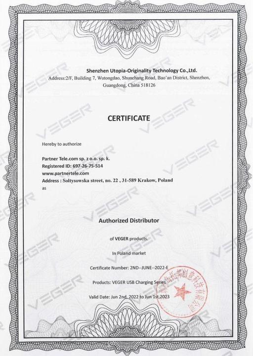 Immagine prodotto Veger Caricabatterie L20S (20000 mAh, 20 W, 20 Wh)