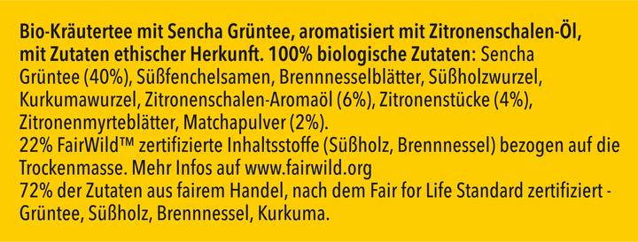 Nährwerte und Zutaten Pukka Clean Matcha (74 g)