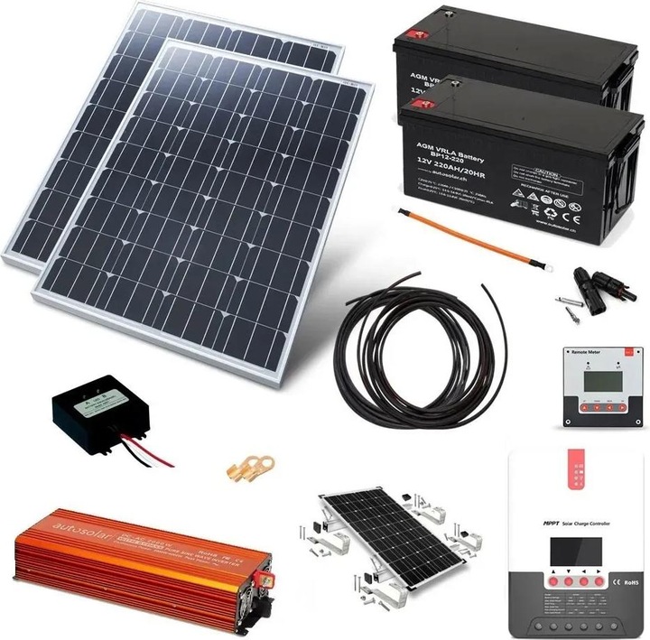 Autosolar Set di sistemi solari (670 W)